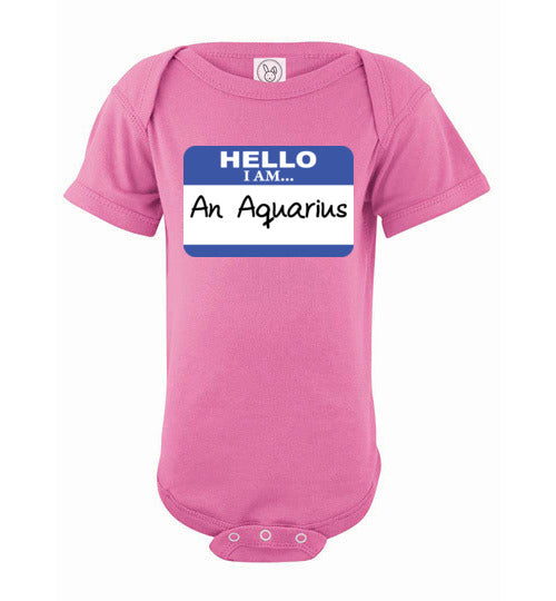 An Aquarius. Infant. SS Onesie