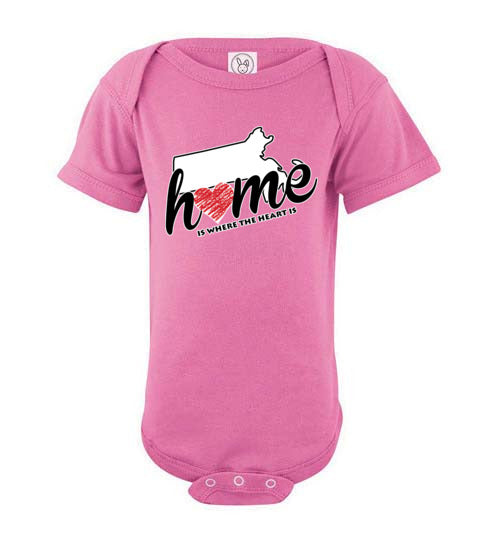 Massachusetts Home. Infant. SS Onesie