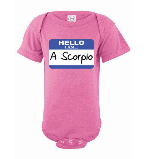 A Scorpio. Infant. SS Onesie