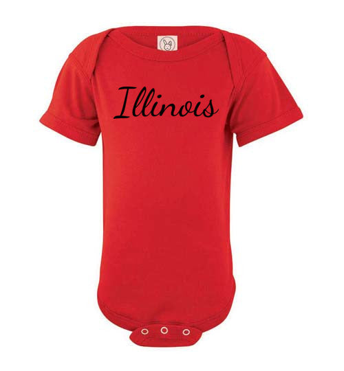 Illinois. Infant. SS Onesie