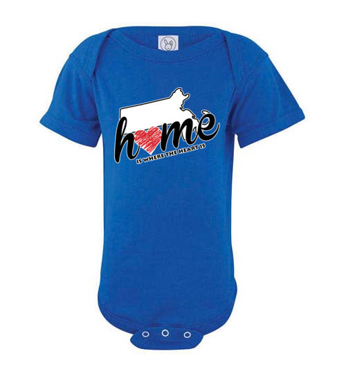 Massachusetts Home. Infant. SS Onesie
