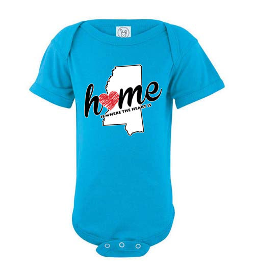 Mississippi Home. Infant. SS Onesie
