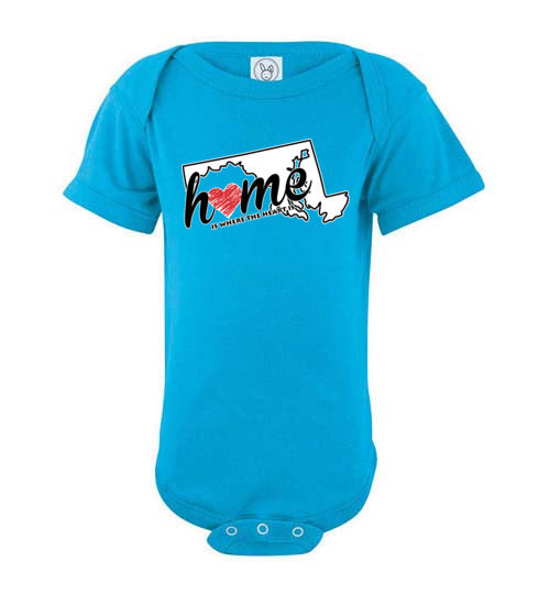 Maryland Home. Infant. SS Onesie
