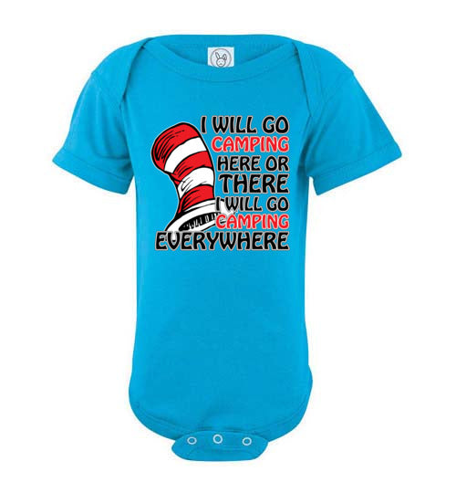I will go camping. Infant. SS Onesie