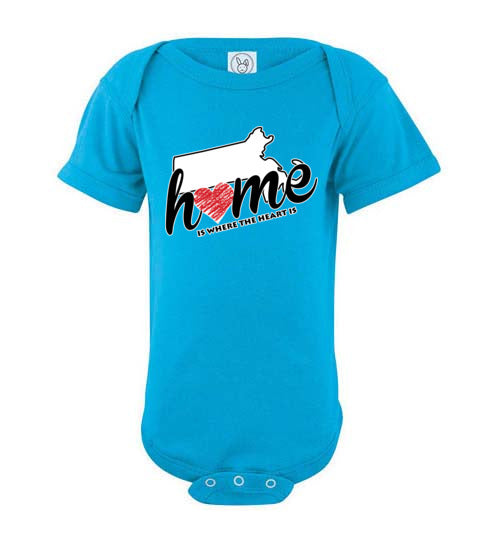Massachusetts Home. Infant. SS Onesie