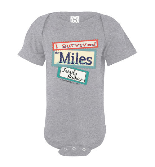 Reunion Stamps. Infant. SS Onesie