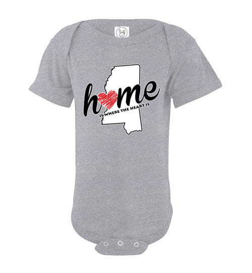 Mississippi Home. Infant. SS Onesie