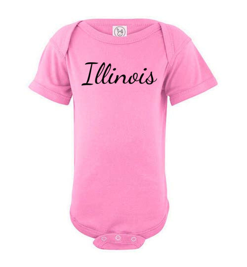 Illinois. Infant. SS Onesie