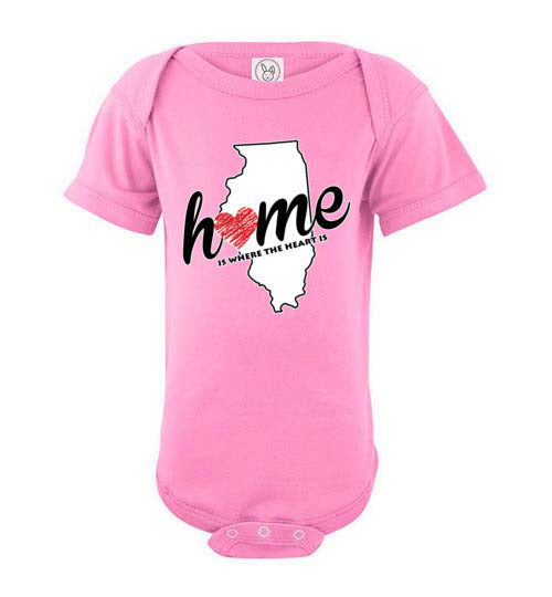Illinois Home. Infant. SS Onesie