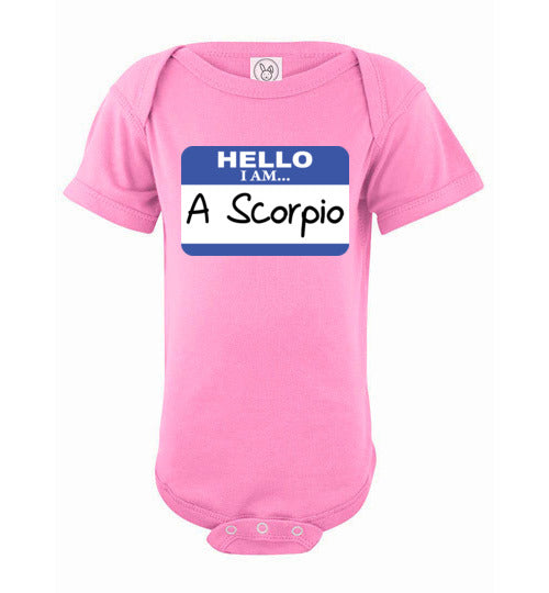 A Scorpio. Infant. SS Onesie