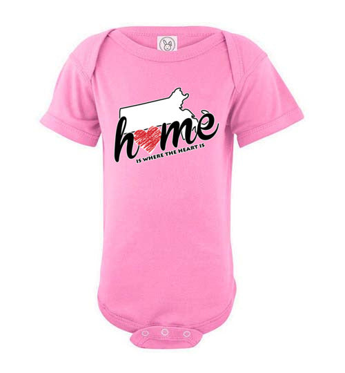 Massachusetts Home. Infant. SS Onesie
