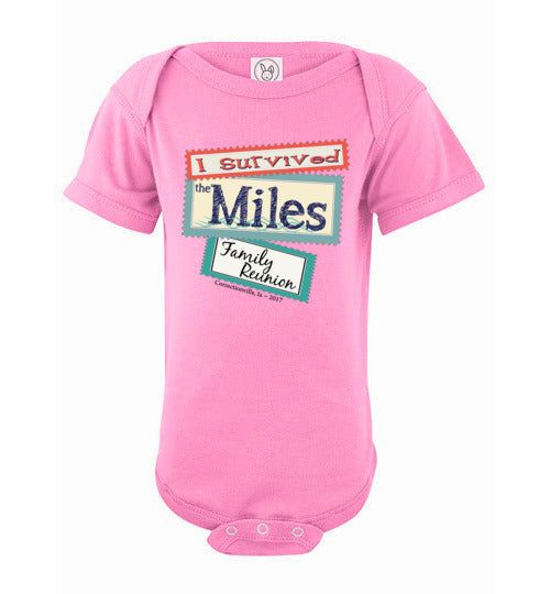 Reunion Stamps. Infant. SS Onesie