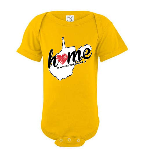 West Virginia Home. Infant. SS Onesie