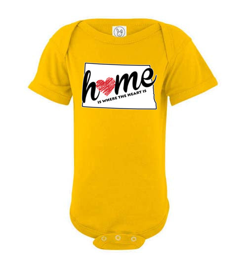 North Dakota Home. Infant. SS Onesie