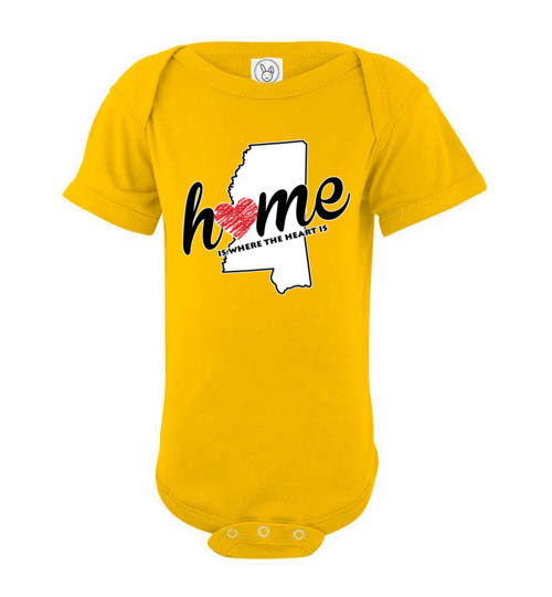Mississippi Home. Infant. SS Onesie