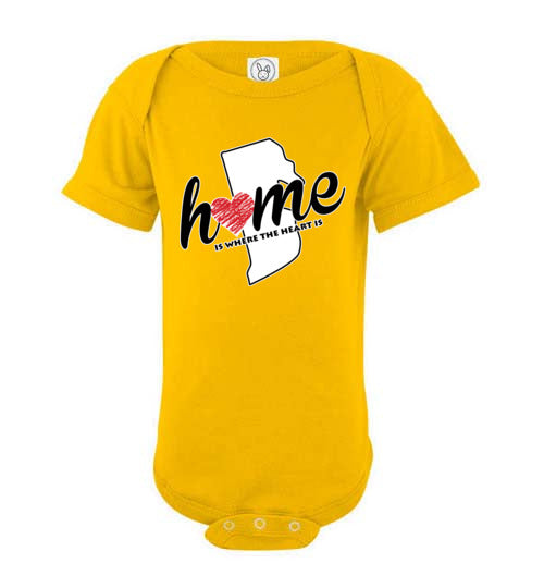 Rhode Island Home. Infant. SS Onesies