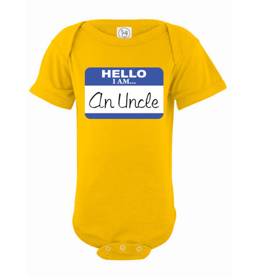 An Uncle. Infant. SS onesie