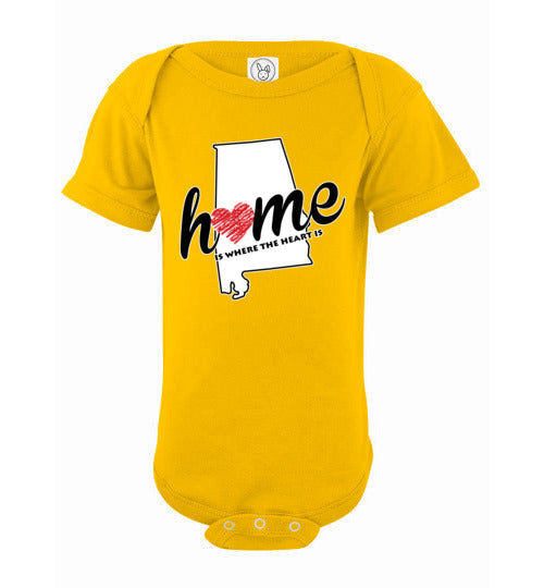 Alabama Home. Infant. SS Onesie