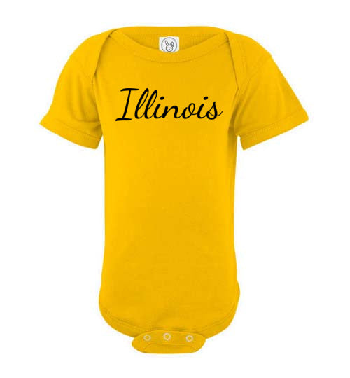 Illinois. Infant. SS Onesie