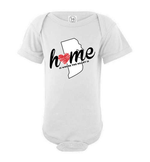 Rhode Island Home. Infant. SS Onesies