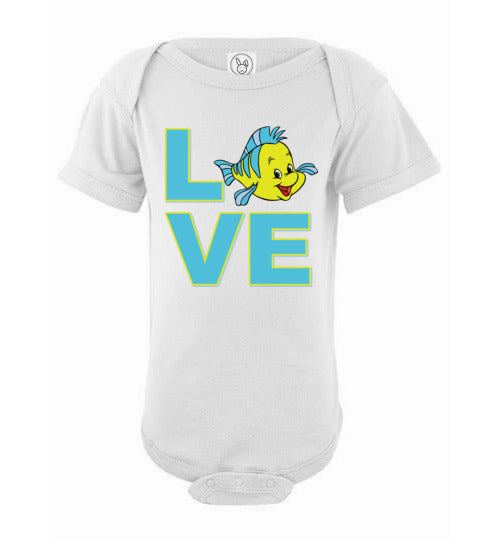 Love Flounder. Infant. SS Onesie