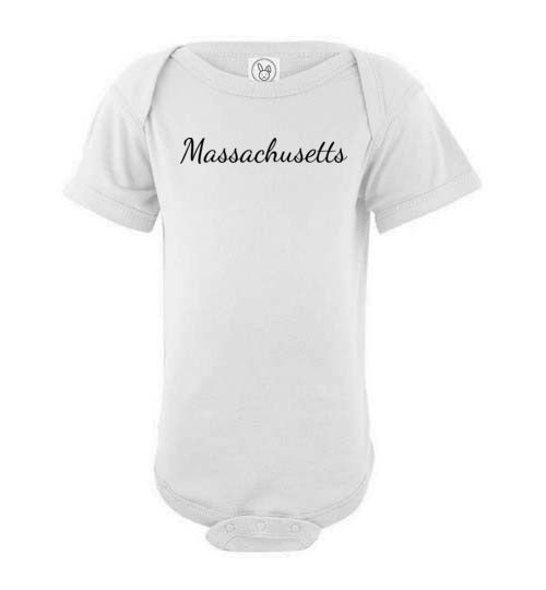 Massachusetts. Infant. SS Onesie