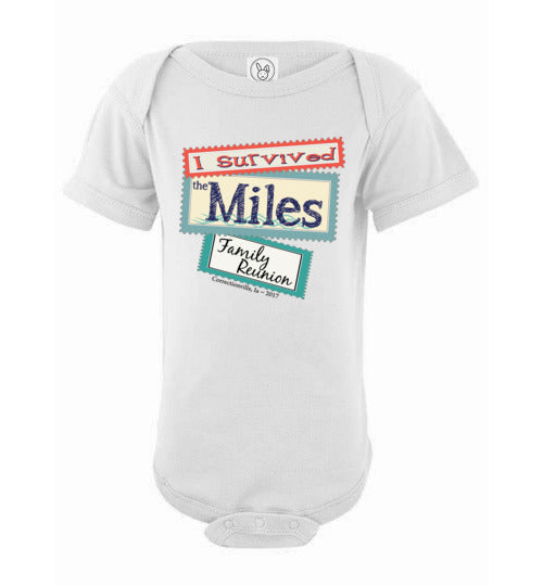 Reunion Stamps. Infant. SS Onesie