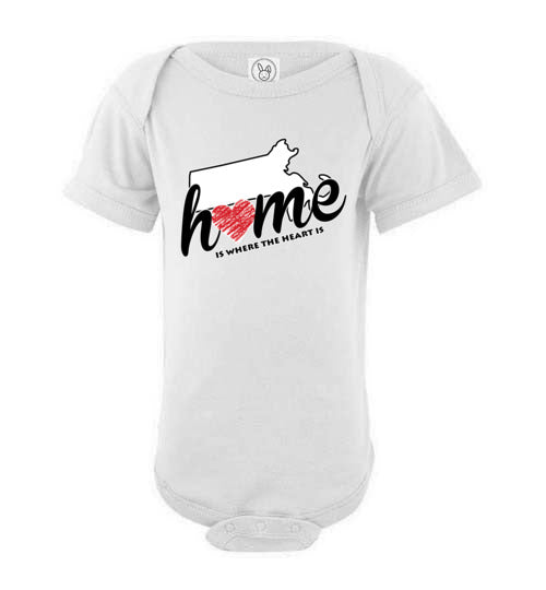Massachusetts Home. Infant. SS Onesie