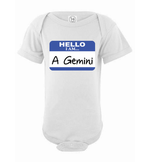 A Gemini. Infant. SS Onesie