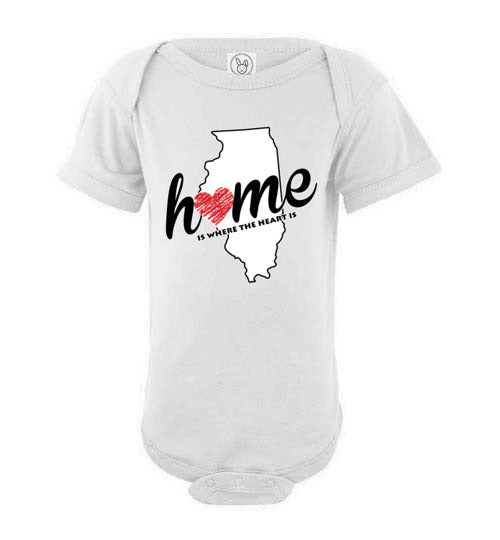 Illinois Home. Infant. SS Onesie