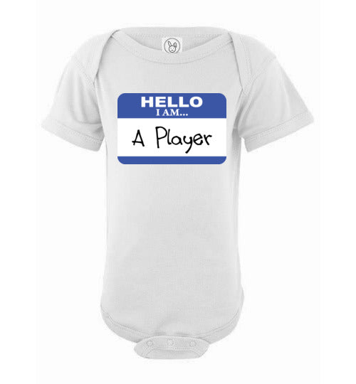 A Player. Infant. SS Onesie