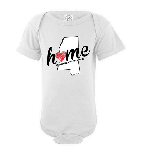 Mississippi Home. Infant. SS Onesie