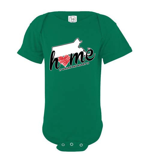 Massachusetts Home. Infant. SS Onesie