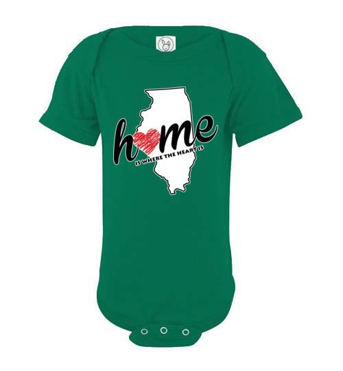 Illinois Home. Infant. SS Onesie