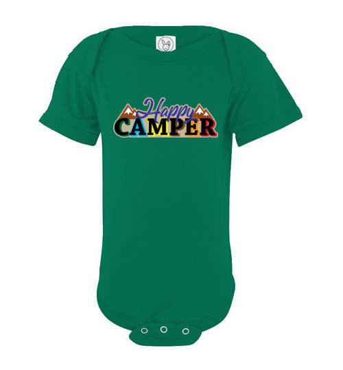 Happy Camper. Infant. SS Onesie