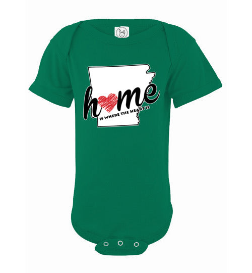 Arkansas Home. Infant. SS Onesie