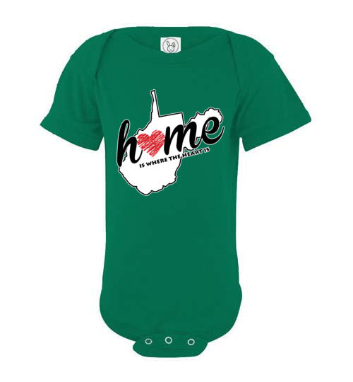 West Virginia Home. Infant. SS Onesie