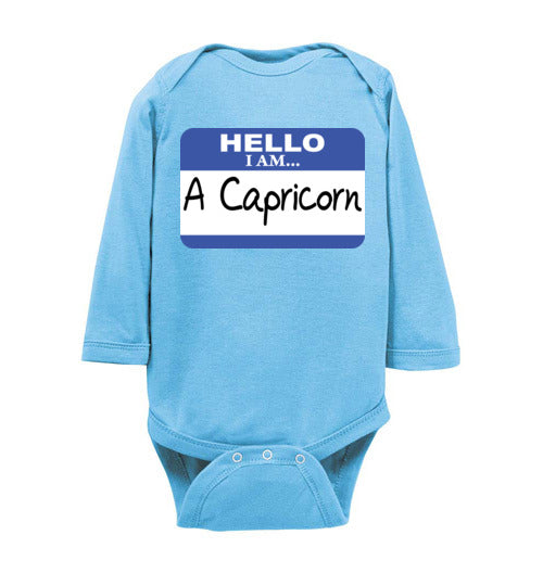 A Capricorn. Infant. LS Onesie