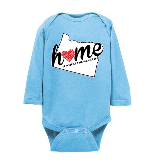 Oregon Home. Infant. LS Onesie