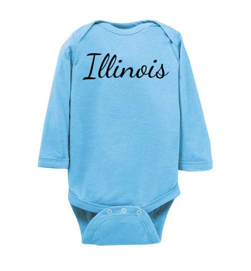 Illinois. Infant. LS Onesie