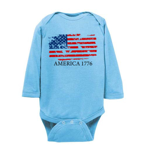 America 1776. Infant. LS Onesie