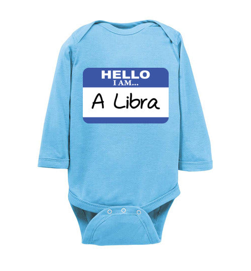 A Libra. Infant. LS Onesie