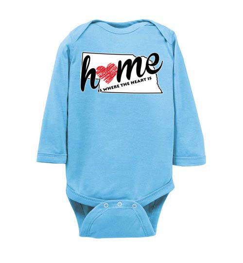 Nebraska Home. Infant. LS Onesie