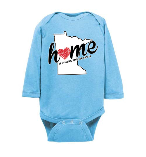 Minnesota Home. Infant. LS Onesie