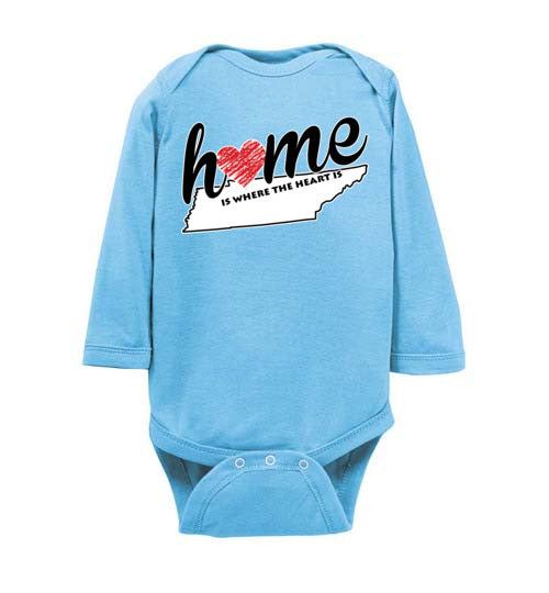 Tennessee Home. Infant. LS Onesie