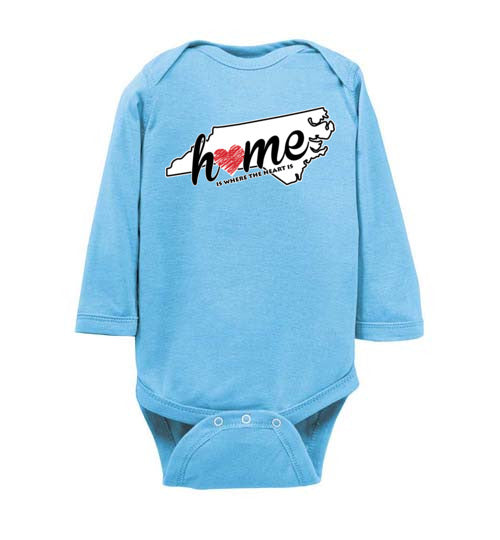 North Carolina Home. Infant. LS Onesie