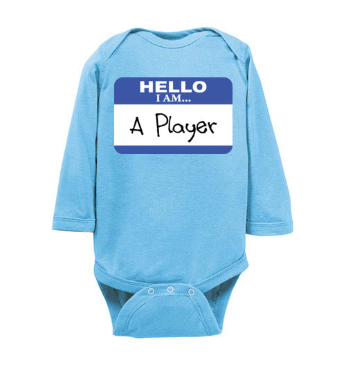 A Player. Infant. LS Onesie