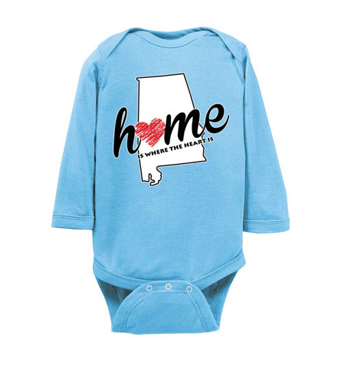 Alabama Home. Infant LS Onesie