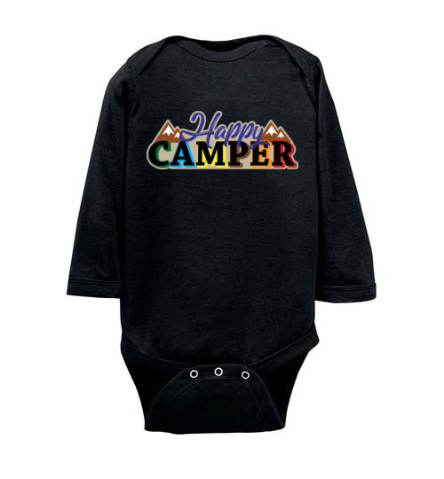 Happy Camper. Infant. LS Onesie