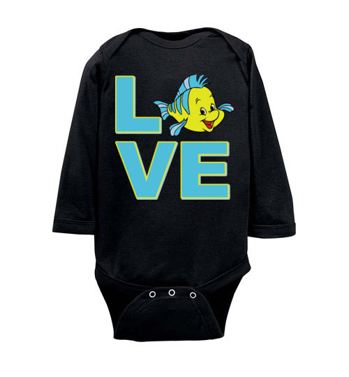 Love Flounder. Infant. LS Onesie